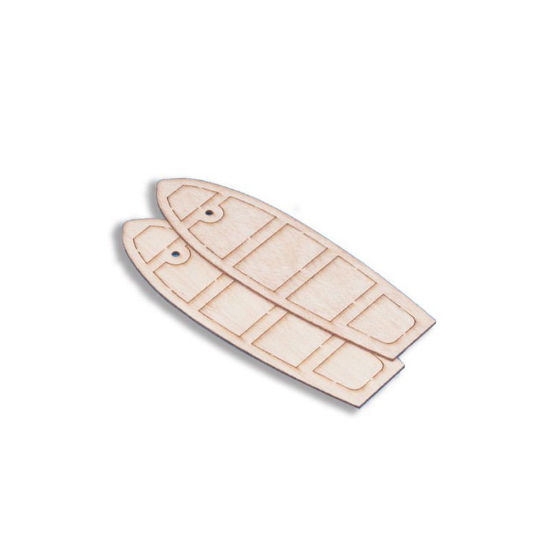 Boat accommodation canoe structure 31x95mm (2pcs) | Scientific-MHD