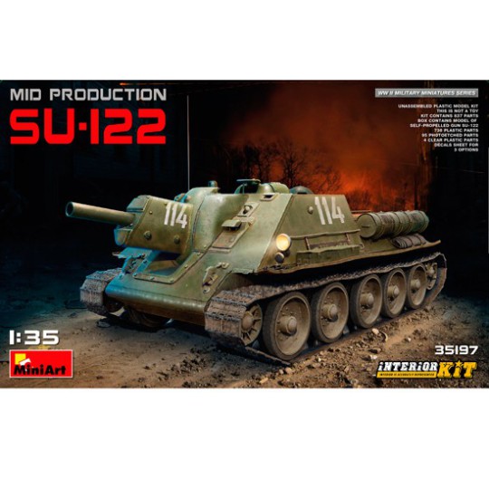SU-122 MID P. P. P. P. P. P. Plastic Model + 1/35 interior SU-122 MID P. P. P. P. P. P. Plastic Model + 1/35 interior | Scientific-MHD
