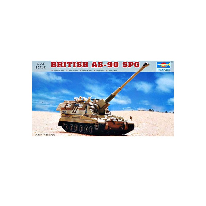 British AS-90 SPG plastic tank model | Scientific-MHD