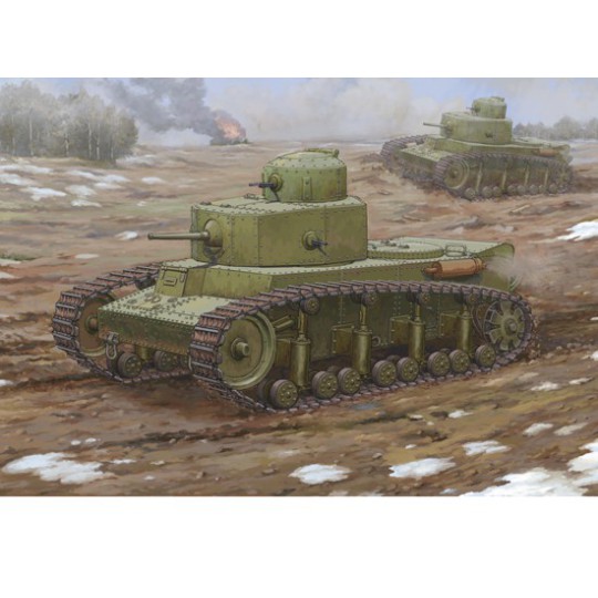 SOVIET PLASTIC CHARQUET T-12 MEDIUM 1/35 SOVIET PLASTIC CHARQUET T-12 MEDIUM 1/35 | Scientific-MHD