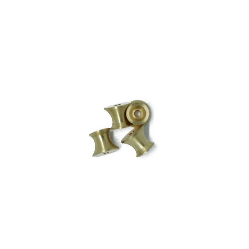 8x6.4mm brass wrapping wrapping (4pcs) | Scientific-MHD