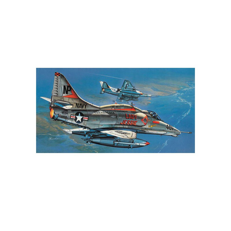 A-4E/F Skyhawk 1/32 plastic plane model | Scientific-MHD