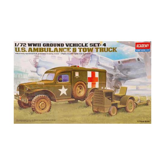 US Dodge & Tractor 1/72 plastic truck model | Scientific-MHD