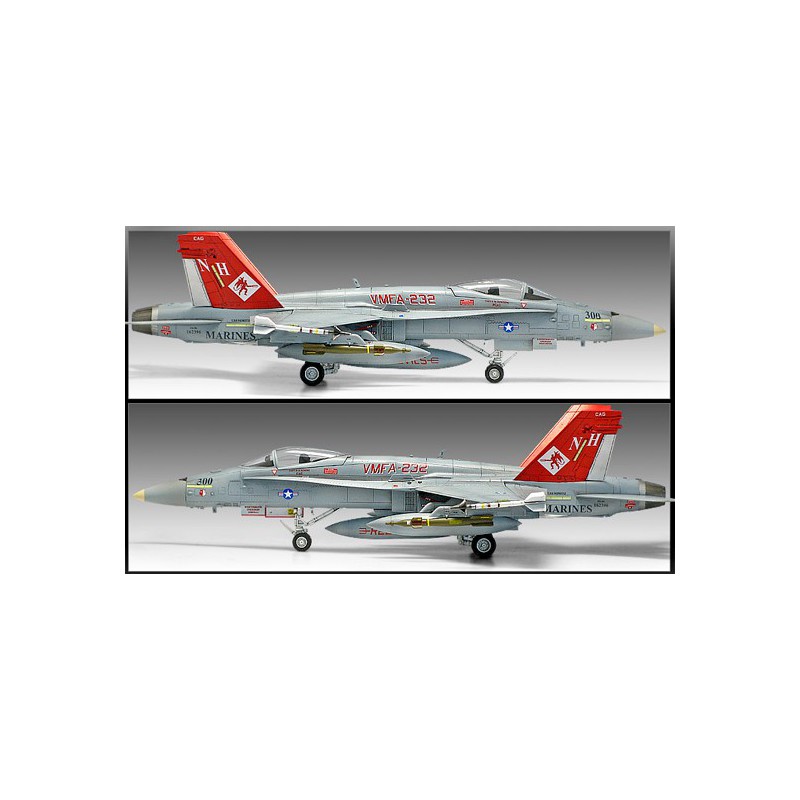USMC F/A 18A plastic plane model+ VMFA-232 Red Devils 1/72 | Scientific-MHD