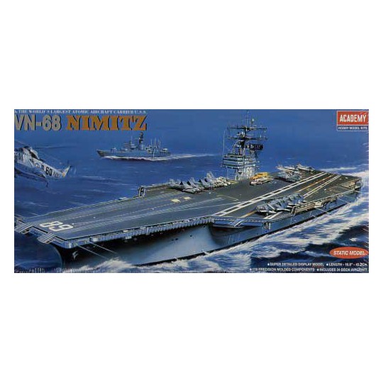 USS plastic boat model Nimitz1/800 | Scientific-MHD