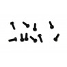 Black nylon screw screws M3x10 (10 pcs) | Scientific-MHD