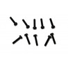 Black nylon screw screws M3x15 (10 pcs) | Scientific-MHD