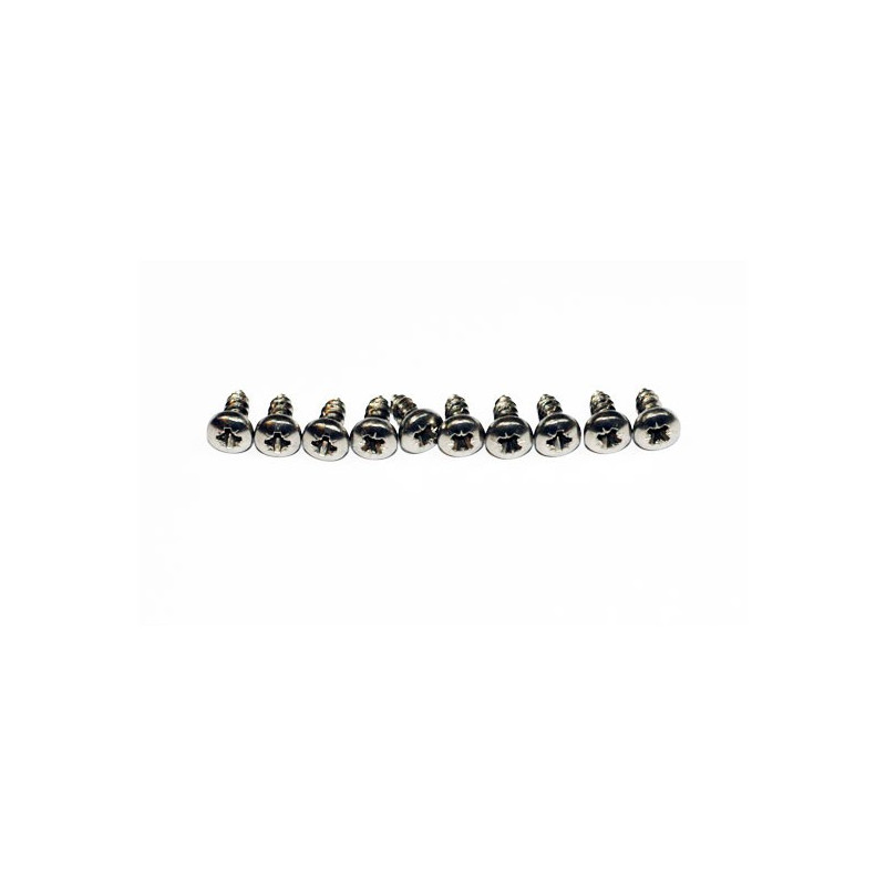 Visserie screw tole stainless steel spur head pozi m2.9x9.5 (10 pcs) | Scientific-MHD