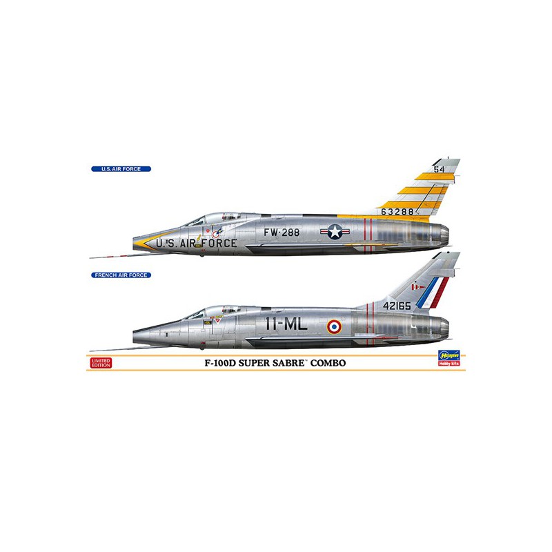 F-100D plastic plane model Super Saber Combo 1/72 | Scientific-MHD