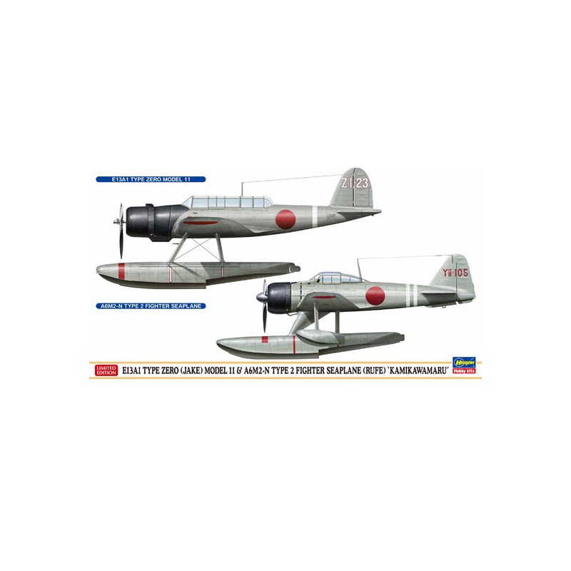 Plastic plane model E13A1 Type Zero Model 11 + A6M2-N Type 2 1/72 | Scientific-MHD