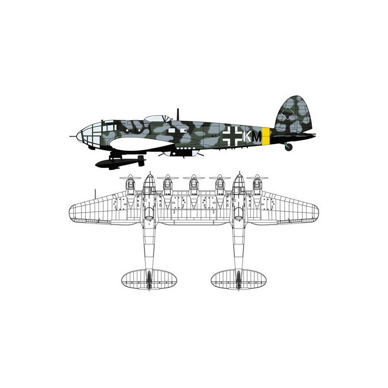 Heinkel HE111Z-2 / BV246 HAGERUKORUN 1/72 plane plane model | Scientific-MHD
