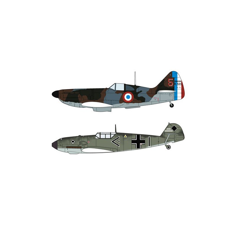 D.520 / BF109E plastic plane model | Scientific-MHD