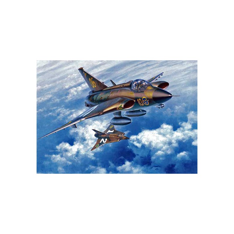 PT41 J35F/J Draken 1/48 plastic plane model | Scientific-MHD