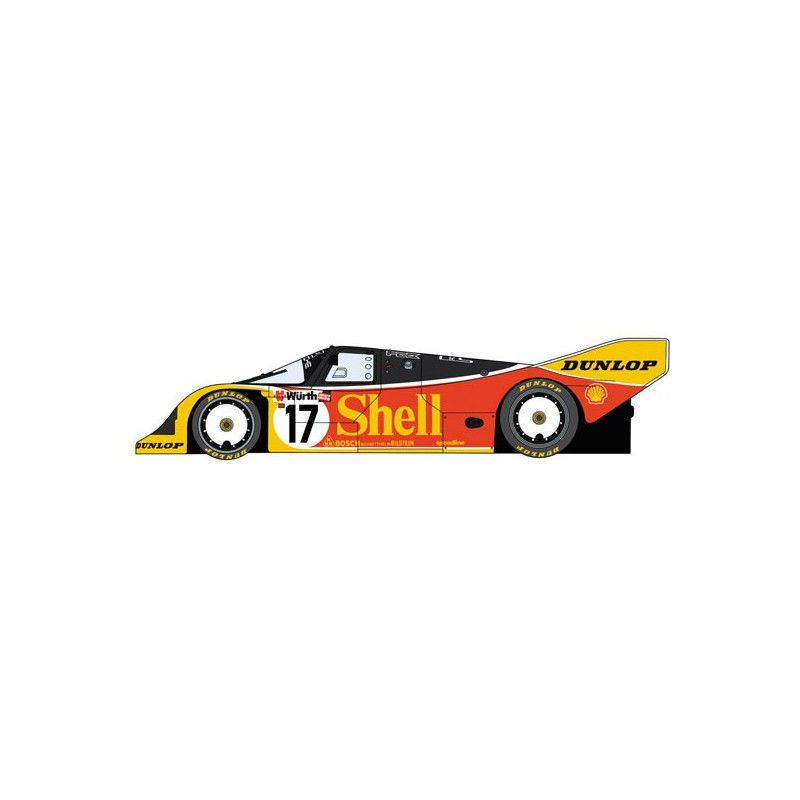 Shell Porsche 962c 1/24 plastic car cover | Scientific-MHD