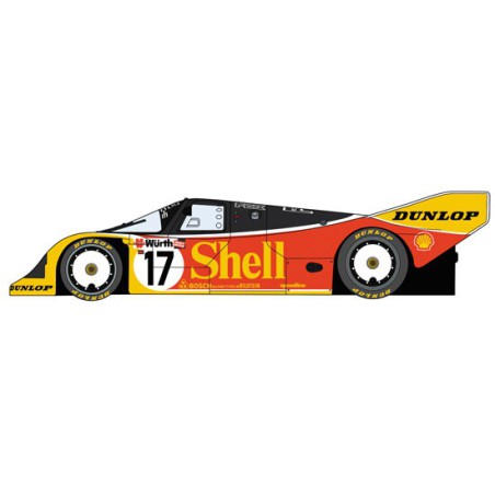 Shell Porsche 962c 1/24 plastic car cover | Scientific-MHD