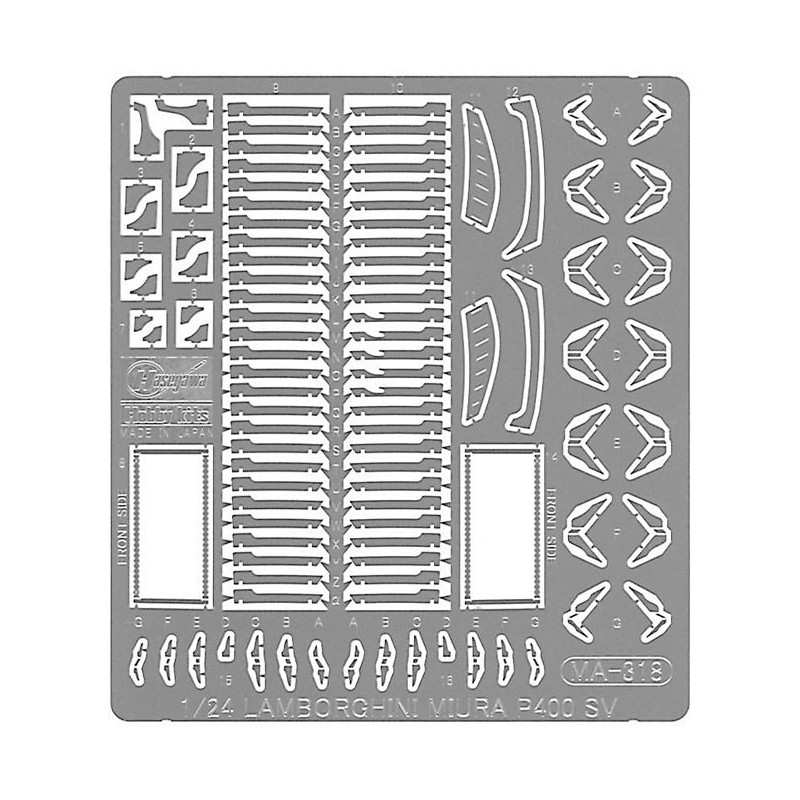 Lamborghini Miura P400 SV 1/24 plastic car cover | Scientific-MHD Lamborghini Miura P400 SV 1/24 plastic car cover | Scientific-MHD