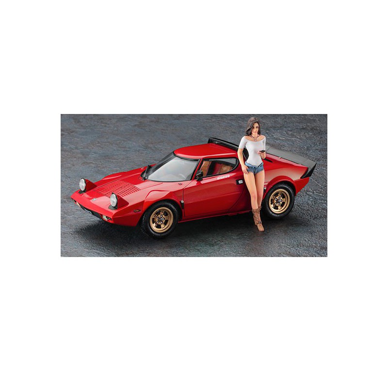 Lancia Stratos HF Stradale plastic carpet + 1/24 figurine | Scientific-MHD
