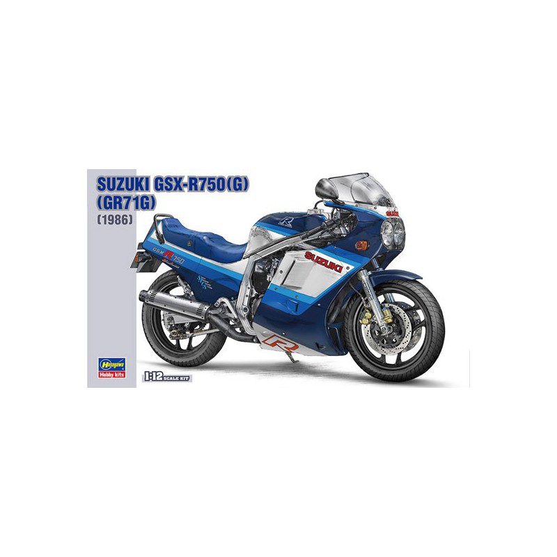 Suzuki GSX-R750 plastic motorcycle model (g) 1/12 | Scientific-MHD
