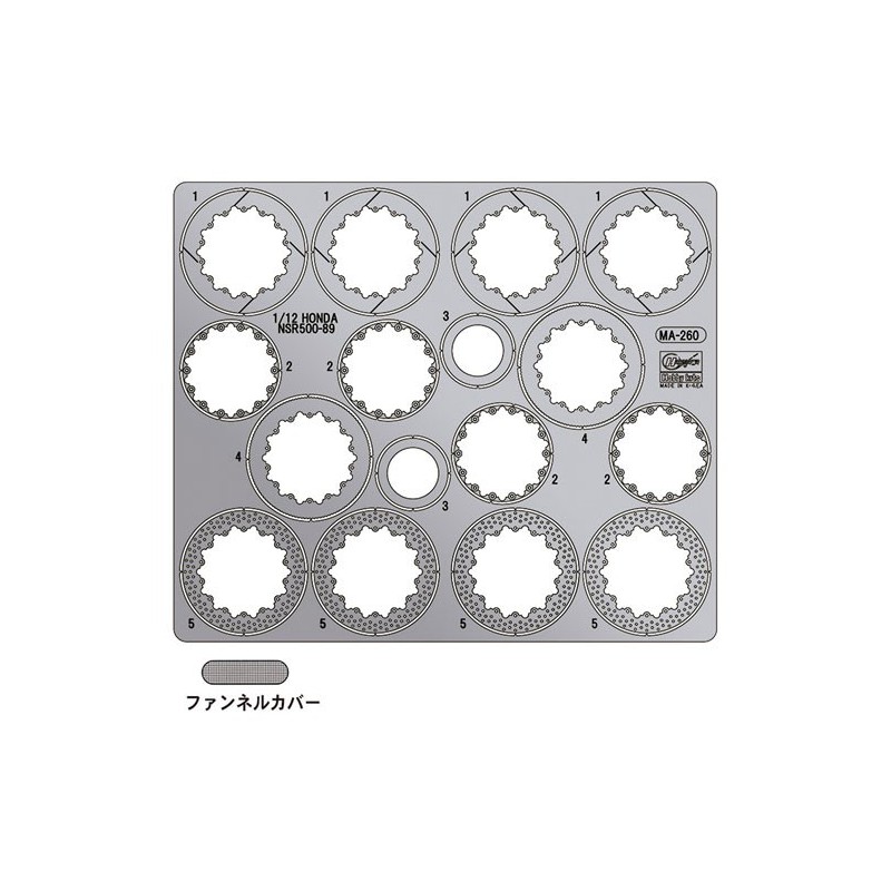 Plastic motorcycle model photo cutting honda nsr500 1/12 | Scientific-MHD