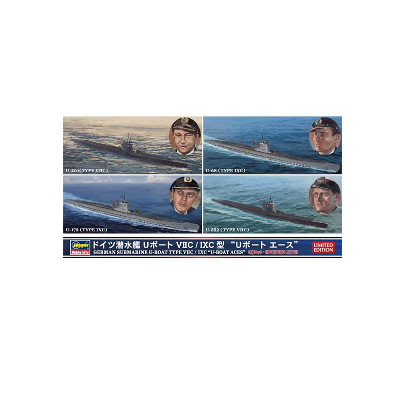 UBOAT VIIC/IXC 1/700 plastic boat model | Scientific-MHD