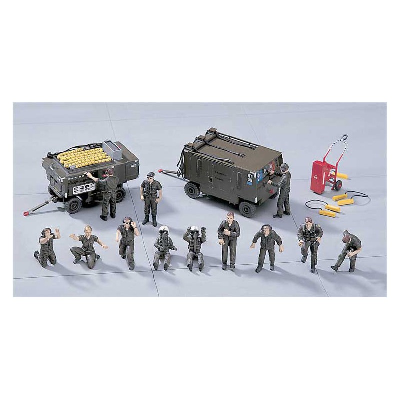 Plastic plane model x48-4 1/48 maintenance equipment | Scientific-MHD