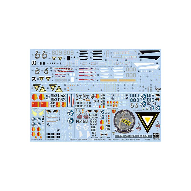 Plastic platform model Su-47 Berkut Ace Combat Grabacr 1/72 | Scientific-MHD