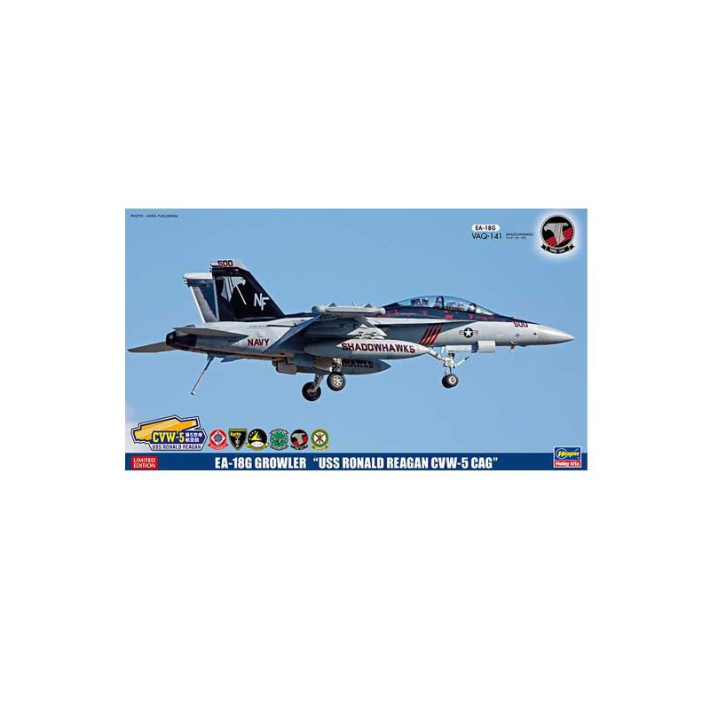EA-18G plastic plane model USS R. Reagan 1/72 | Scientific-MHD
