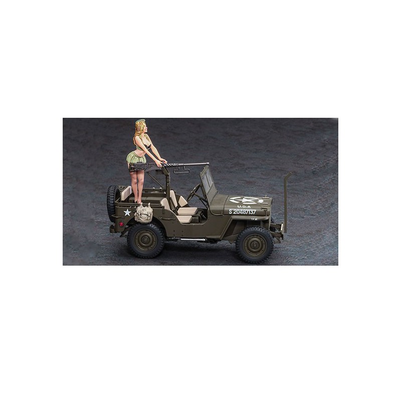 1/4 truck + Blond Girl 1/24 plastic car cover | Scientific-MHD