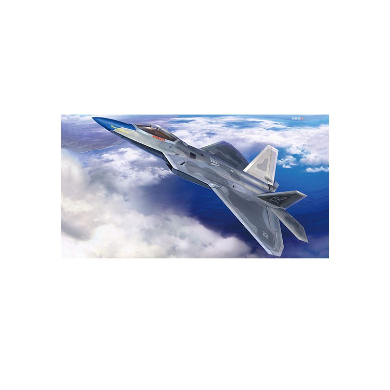 Plastic plane model F-22 Raptor Blue Nose 1/48 | Scientific-MHD