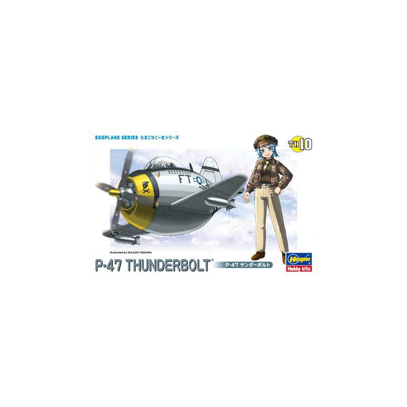 Egg plastic plane model P-47 Thunderbolt | Scientific-MHD