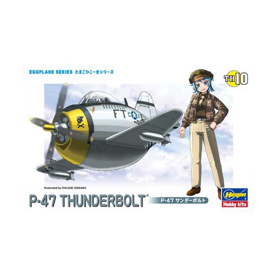 Egg plastic plane model P-47 Thunderbolt | Scientific-MHD