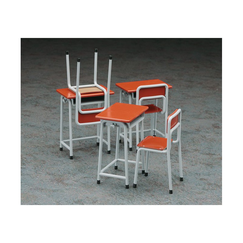 Diorama model mounted and painted tables and school chairs 1/12 | Scientific-MHD Diorama model mounted and painted tables and school chairs 1/12 | Scientific-MHD