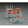 Diorama model mounted and painted tables and school chairs 1/12 | Scientific-MHD Diorama model mounted and painted tables and school chairs 1/12 | Scientific-MHD