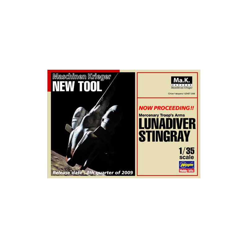 Lunadiver stingray 1/35 plastic science fiction model | Scientific-MHD
