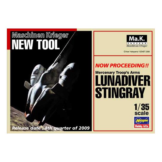 Lunadiver stingray 1/35 plastic science fiction model | Scientific-MHD