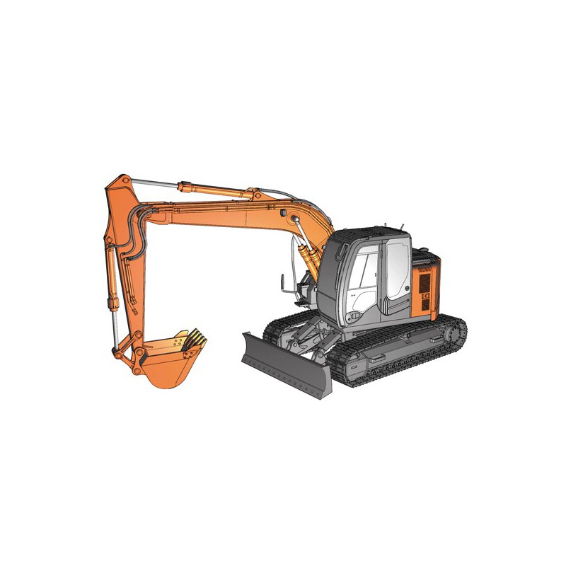 Hitachi excavator 1/35 plastic truck model | Scientific-MHD
