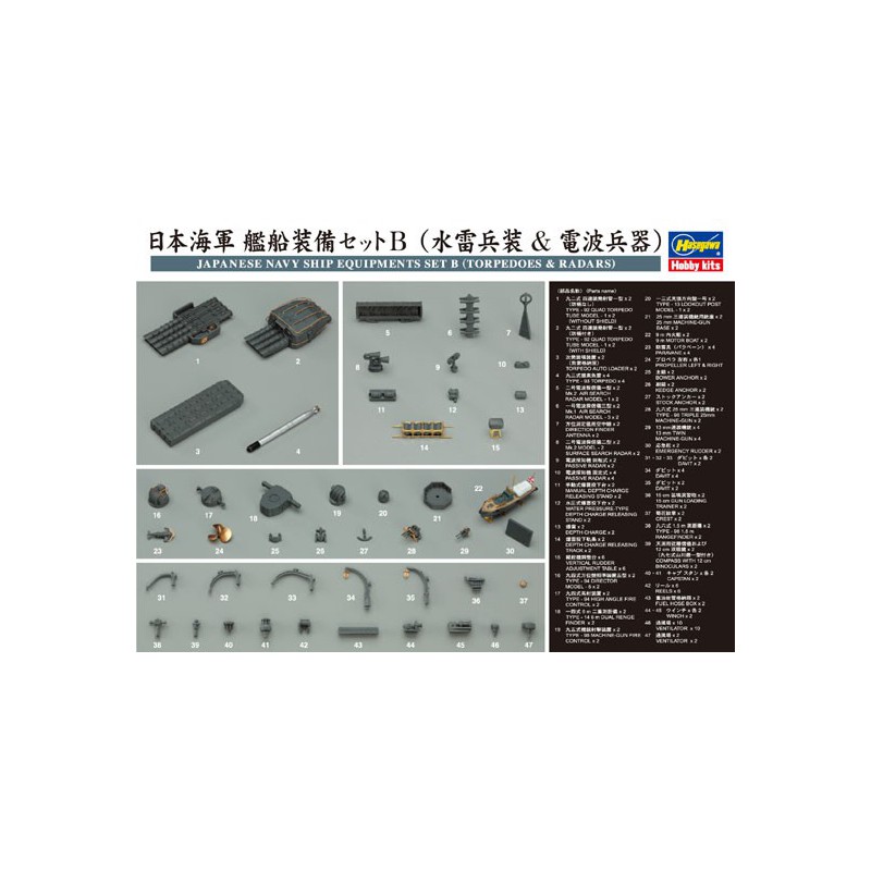 Japan Navyequipments 1/350 plastic boat model | Scientific-MHD