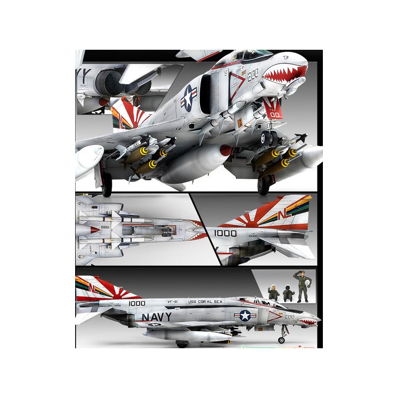 Plastic plane model F-4B Phantom MCP 1/48 | Scientific-MHD