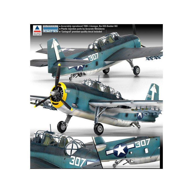 TBM-3 USS Bunker Hill 1/48 plane plane model | Scientific-MHD