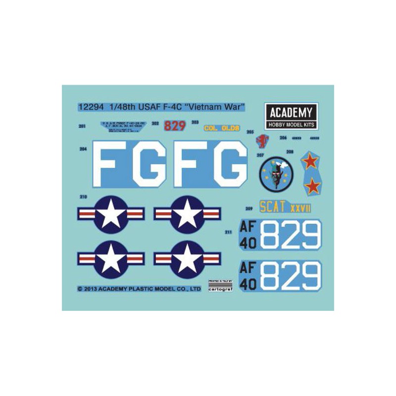 USAF F-4C Vietnam 1/48 plastic plane model | Scientific-MHD USAF F-4C Vietnam 1/48 plastic plane model | Scientific-MHD