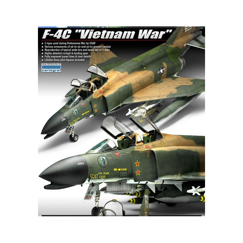 USAF F-4C Vietnam 1/48 plastic plane model | Scientific-MHD USAF F-4C Vietnam 1/48 plastic plane model | Scientific-MHD