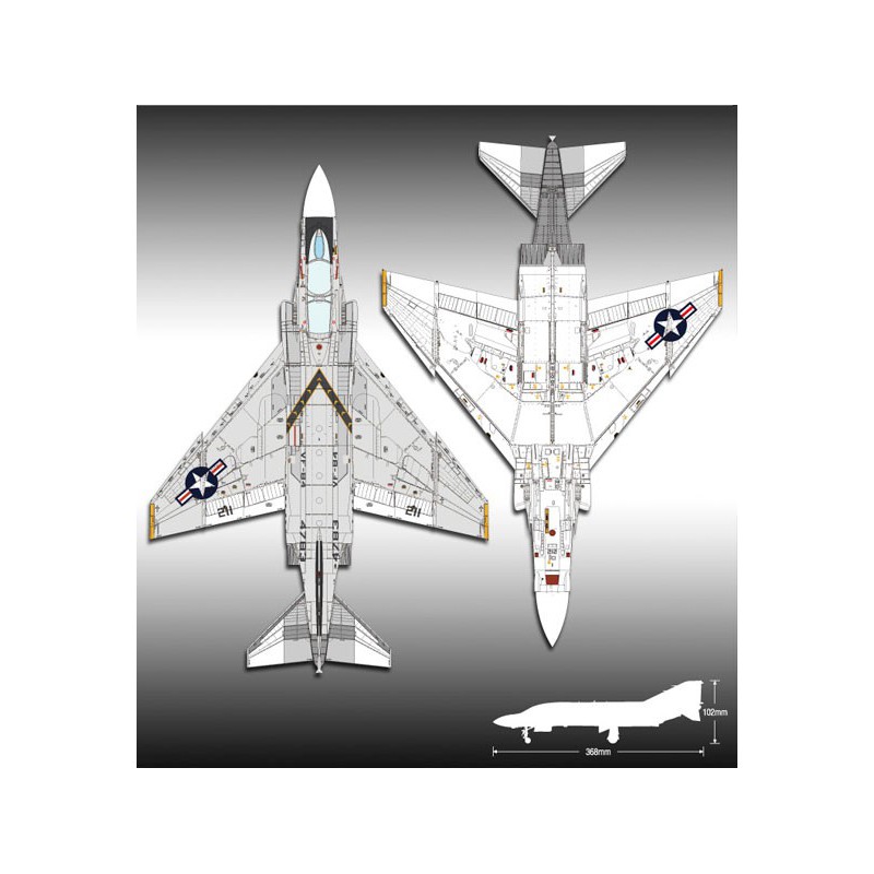 Plastic plane model F-4J VF-84 Jolly Rogers 1/48 | Scientific-MHD