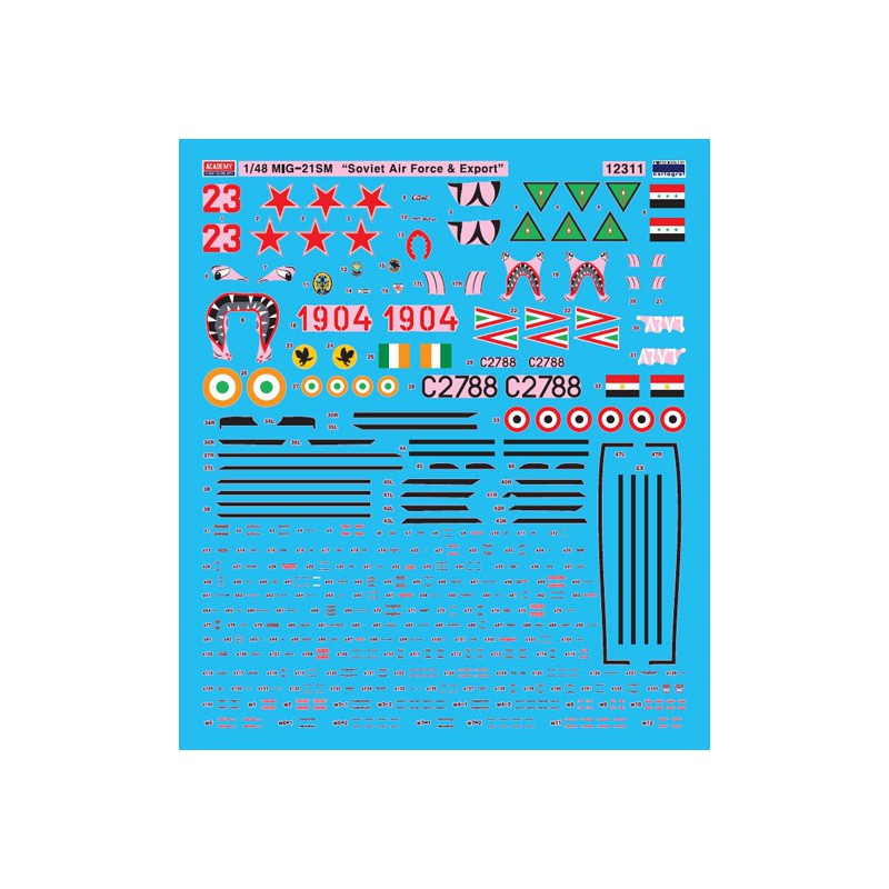 MIG-21MF plastic plane model SOVIET AF 1/48 | Scientific-MHD