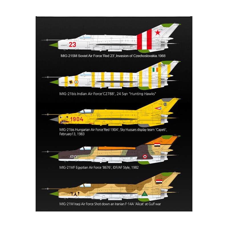 MIG-21MF plastic plane model SOVIET AF 1/48 | Scientific-MHD