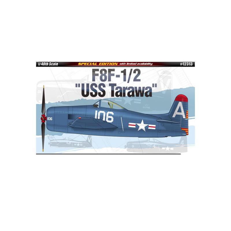 F8F-1 USS Tarawa 1/48 plastic plane model | Scientific-MHD