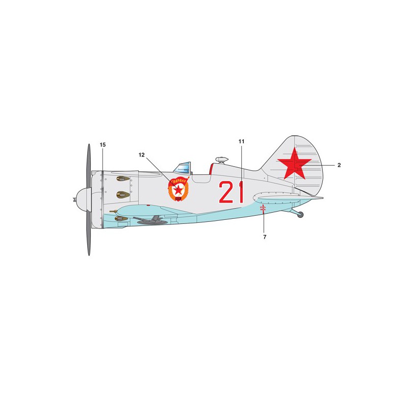 Polikarpov plastic model I-16 T.24 1/48 | Scientific-MHD