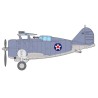 USN F3F-2 plastic plane model VF-6 Fighting Six 1/48 | Scientific-MHD