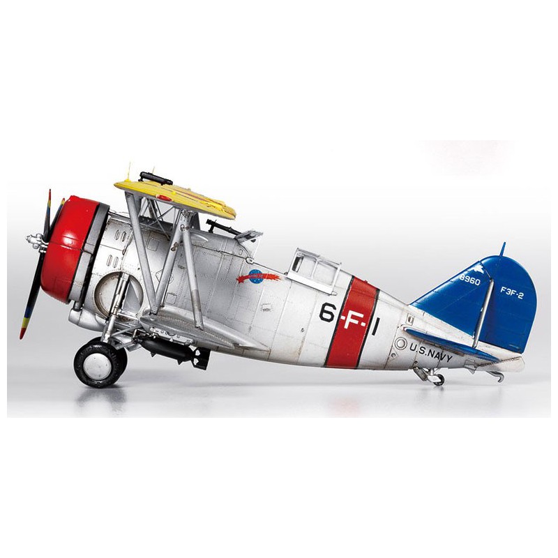 USN F3F-2 plastic plane model VF-6 Fighting Six 1/48 | Scientific-MHD