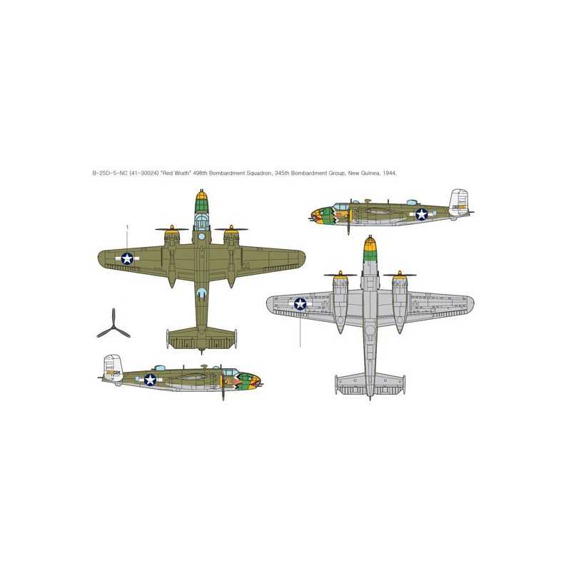 USAAF plastic plane model B-25D Pacific th. 1/48 | Scientific-MHD