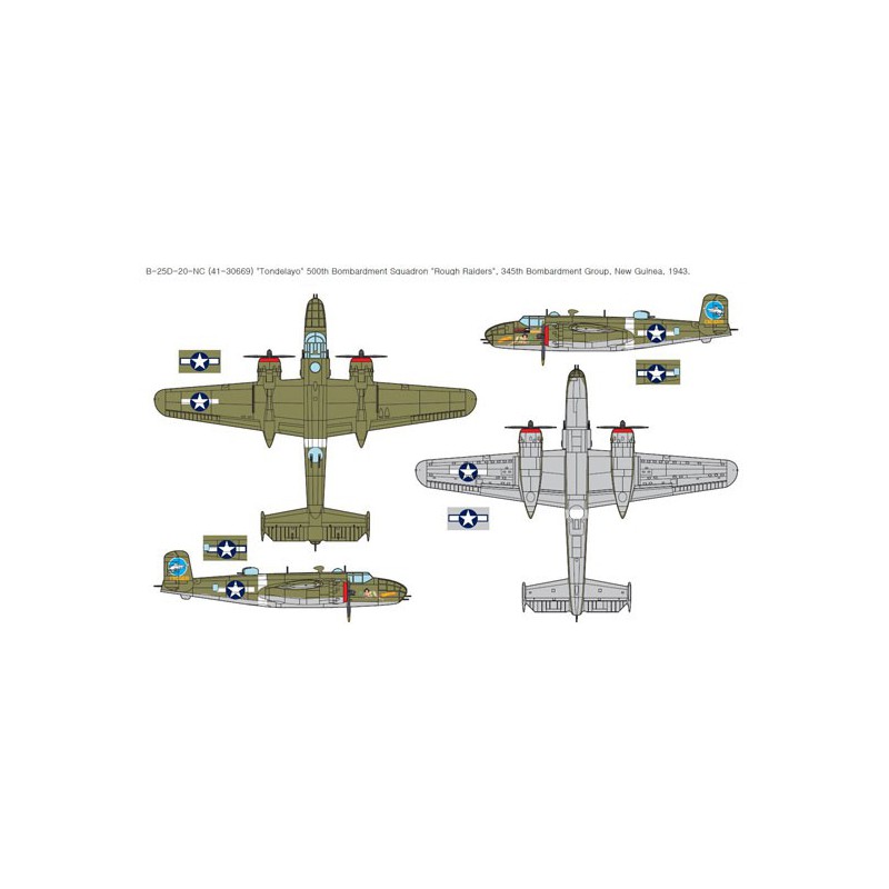 USAAF plastic plane model B-25D Pacific th. 1/48 | Scientific-MHD